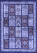 Abstract Blue Modern Rug, abs731blu