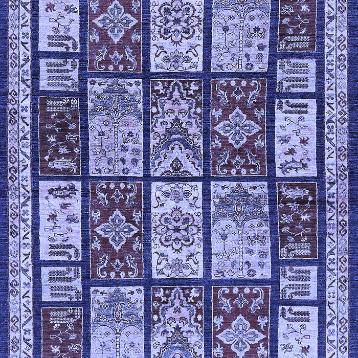 Abstract Blue Modern Rug, abs731blu