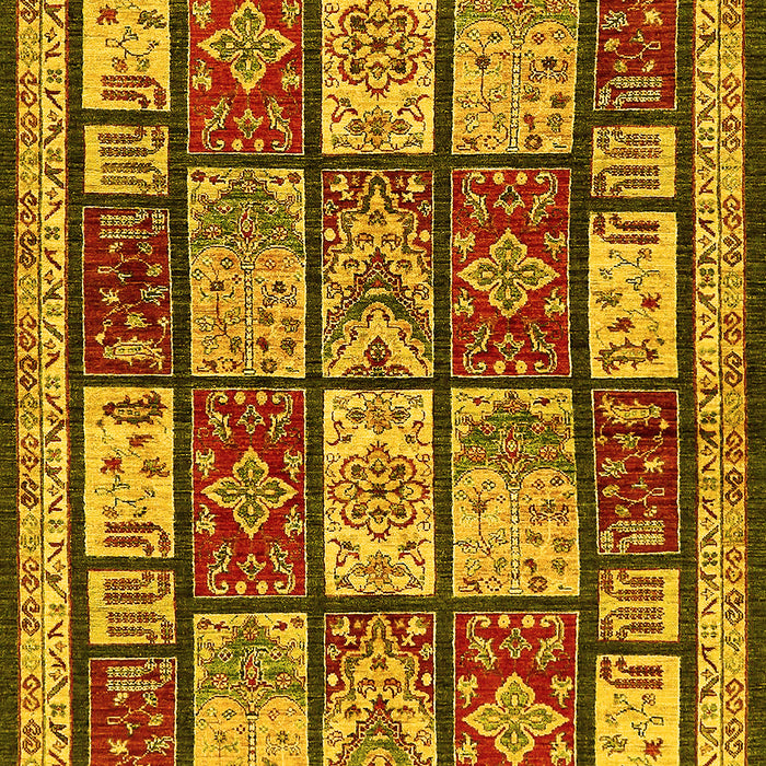 Abstract Yellow Modern Rug, abs731yw