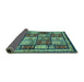 Sideview of Abstract Turquoise Modern Rug, abs731turq