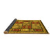 Sideview of Abstract Yellow Modern Rug, abs731yw