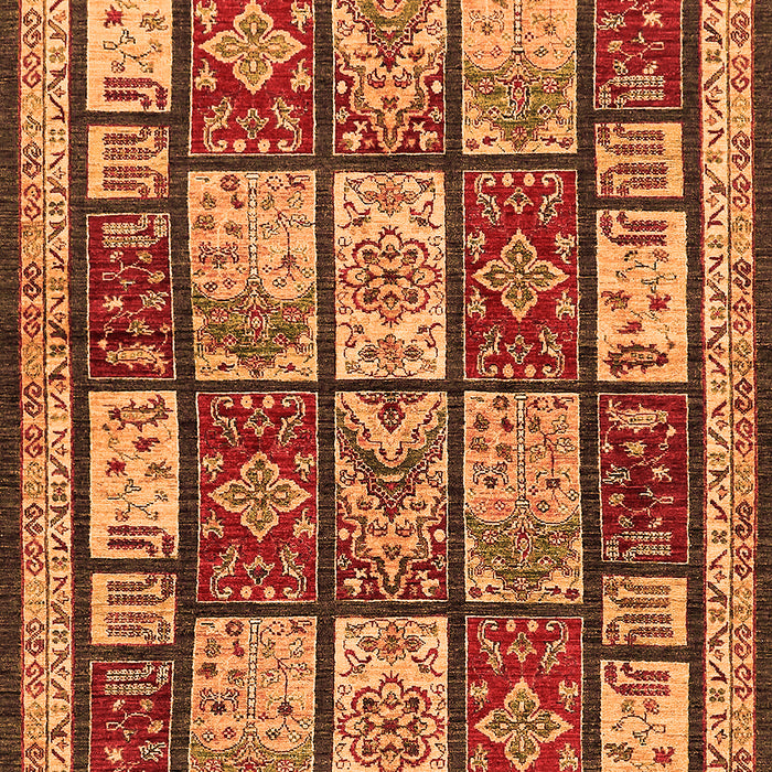 Abstract Orange Modern Rug, abs731org