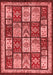 Abstract Red Modern Area Rugs