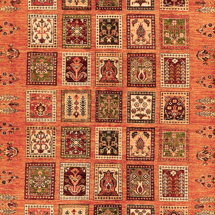 Machine Washable Abstract Orange Modern Area Rugs, wshabs732org