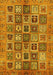 Abstract Yellow Modern Rug, abs732yw