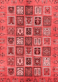 Abstract Red Modern Rug, abs732red