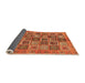 Sideview of Abstract Orange Modern Rug, abs732org