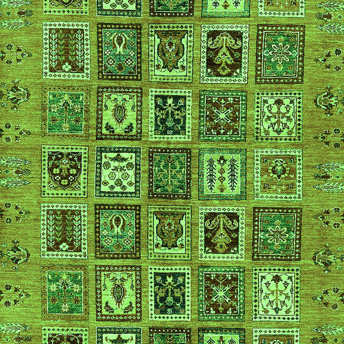 Abstract Green Modern Rug, abs732grn