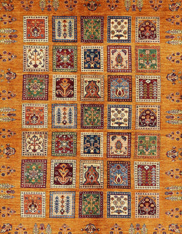 Abstract Orange Modern Rug, abs732