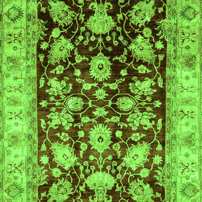 Oriental Green Traditional Rug, abs733grn