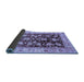 Sideview of Oriental Blue Traditional Rug, abs733blu