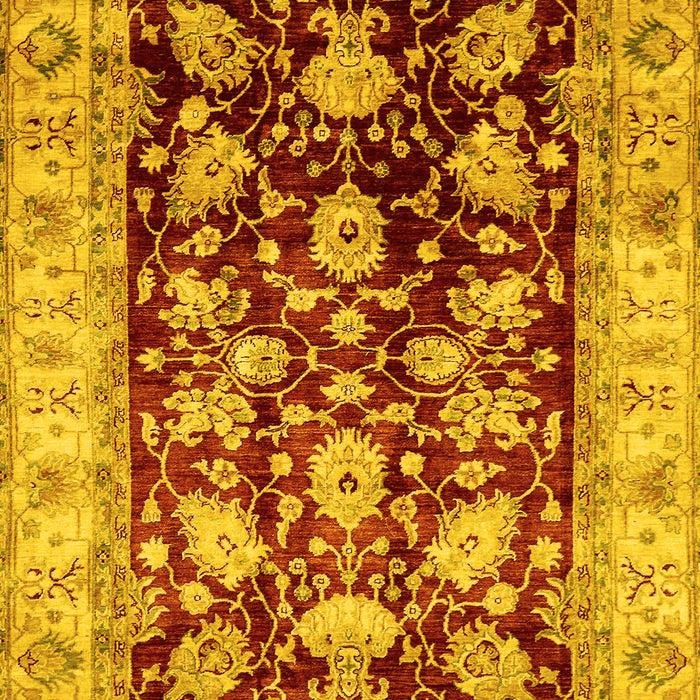 Oriental Yellow Traditional Rug, abs733yw