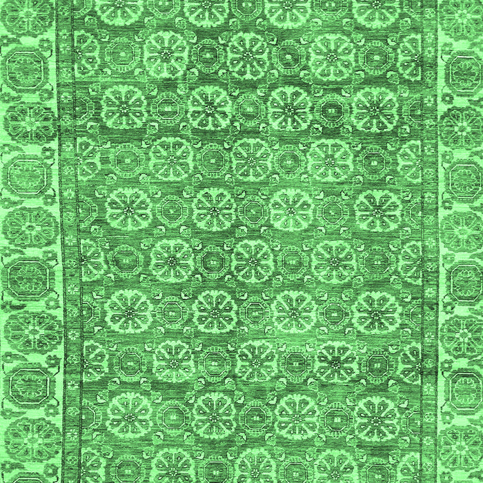 Oriental Emerald Green Traditional Rug, abs734emgrn