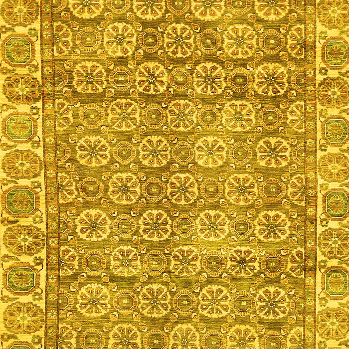 Oriental Yellow Traditional Rug, abs734yw