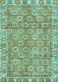 Oriental Light Blue Traditional Rug, abs734lblu