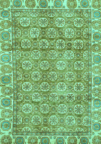 Oriental Turquoise Traditional Rug, abs734turq