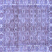 Square Oriental Blue Traditional Rug, abs734blu