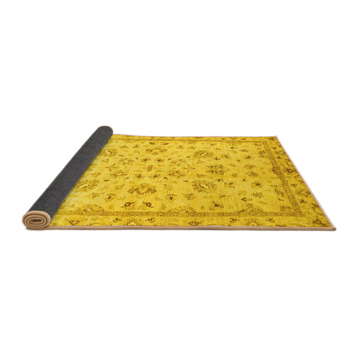 Sideview of Oriental Yellow Traditional Rug, abs735yw