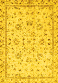 Oriental Yellow Traditional Rug, abs735yw