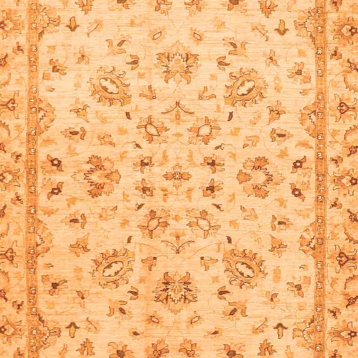 Machine Washable Oriental Orange Traditional Area Rugs, wshabs735org