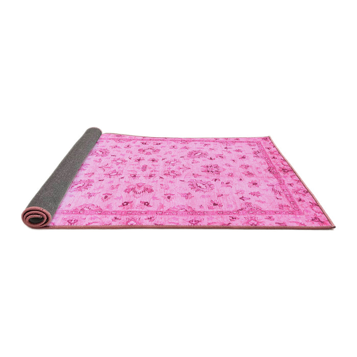 Sideview of Oriental Pink Traditional Rug, abs735pnk