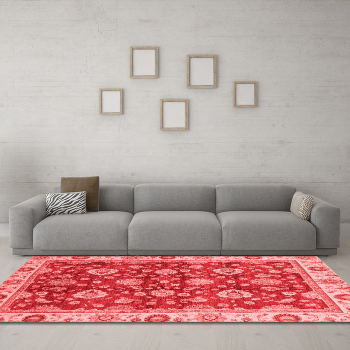 Traditional Red Washable Rugs