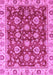 Machine Washable Oriental Purple Traditional Area Rugs, wshabs736pur