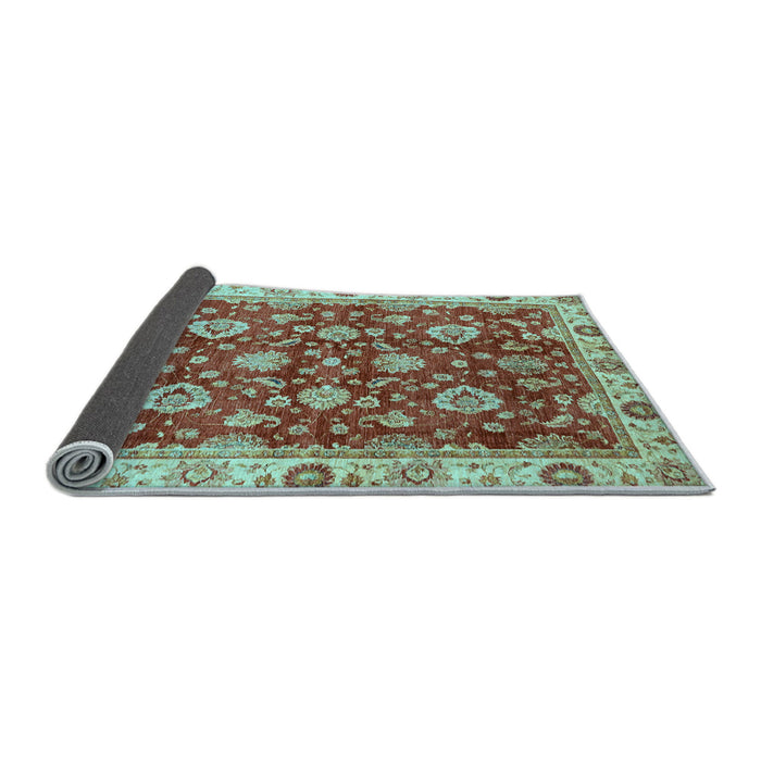 Sideview of Oriental Light Blue Traditional Rug, abs736lblu