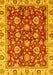 Machine Washable Oriental Yellow Traditional Rug, wshabs736yw