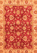 Oriental Orange Traditional Rug, abs736org