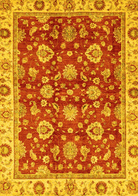 Oriental Yellow Traditional Rug, abs736yw