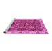 Sideview of Machine Washable Oriental Purple Traditional Area Rugs, wshabs736pur