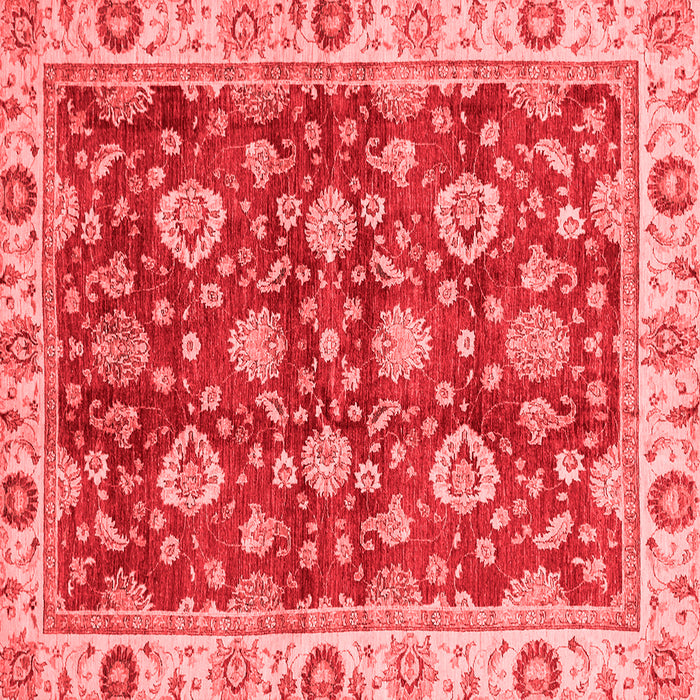 Machine Washable Oriental Red Traditional Rug, wshabs736red