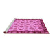 Sideview of Machine Washable Oriental Purple Traditional Area Rugs, wshabs737pur