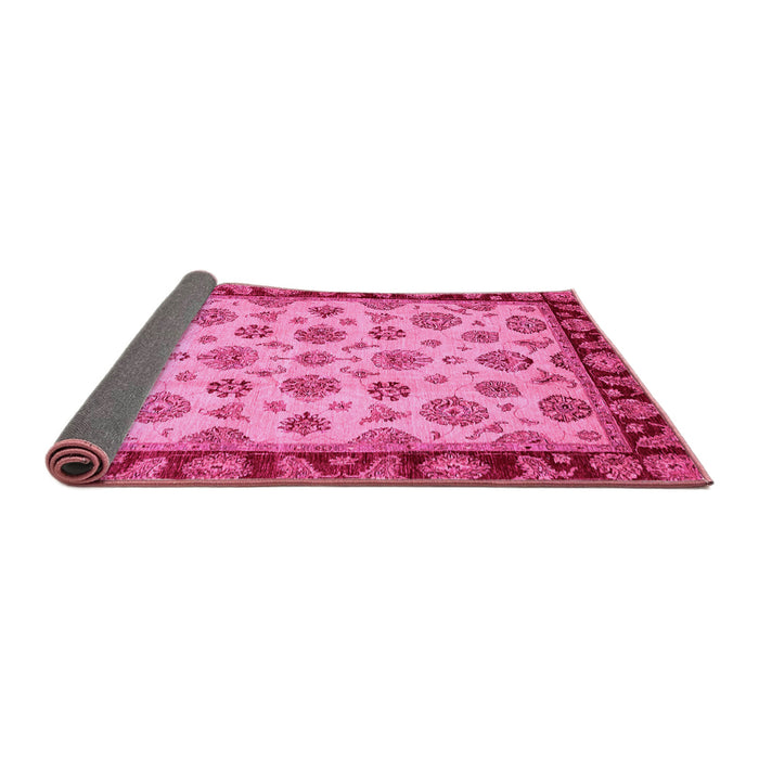 Sideview of Oriental Pink Traditional Rug, abs737pnk
