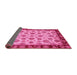 Sideview of Oriental Pink Traditional Rug, abs737pnk