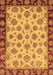 Machine Washable Oriental Brown Traditional Rug, wshabs737brn