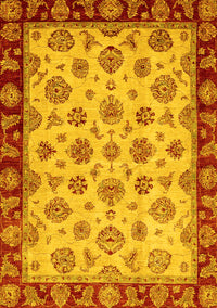 Oriental Yellow Traditional Rug, abs737yw