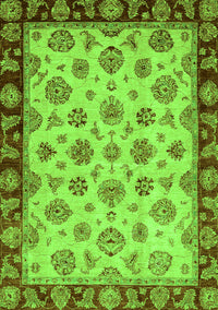 Oriental Green Traditional Rug, abs737grn