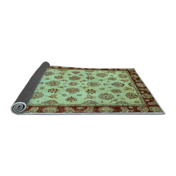 Sideview of Oriental Light Blue Traditional Rug, abs737lblu