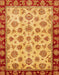 Abstract Orange Red Oriental Rug, abs737