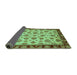 Sideview of Oriental Turquoise Traditional Rug, abs737turq