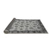 Sideview of Oriental Gray Traditional Rug, abs737gry