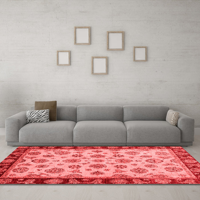 Traditional Red Washable Rugs