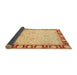 Sideview of Abstract Orange Oriental Rug, abs738