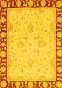 Oriental Yellow Traditional Rug, abs738yw