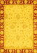 Oriental Yellow Traditional Rug, abs738yw