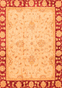 Oriental Orange Traditional Rug, abs738org