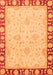 Oriental Orange Traditional Rug, abs738org