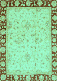 Oriental Turquoise Traditional Rug, abs738turq